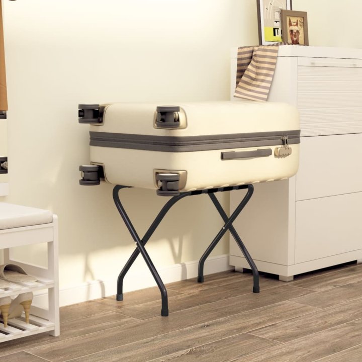 Suporte de bagagem 56x40x49 cm preto | Briva Home