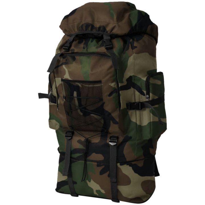 Mochila estilo ejército XXL camuflaje 100 l | Briva Home