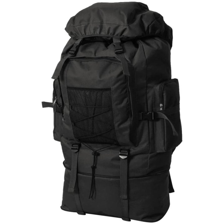Mochila estilo ejército XXL negro 100 l | Briva Home
