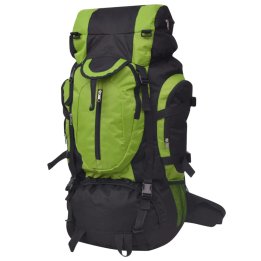 Mochila de senderismo XXL negro y verde 75 l | Briva Home