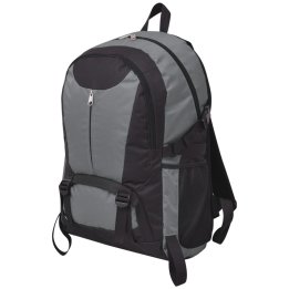 Mochila de senderismo XXL negro y gris 40 l | Briva Home