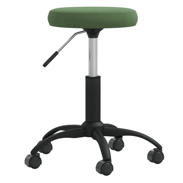 Taburete de masaje terciopelo verde oscuro | Briva Home