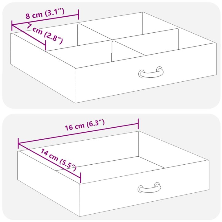 Caixa para jóias de 4 camadas com espelho com | Briva Home