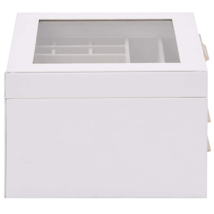 Caja para joyas de 3 niveles blanca 23x20,5x14 | Briva Home