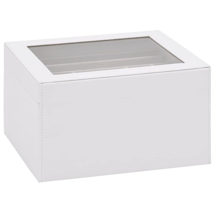 Caja para joyas de 3 niveles blanca 23x20,5x14 | Briva Home