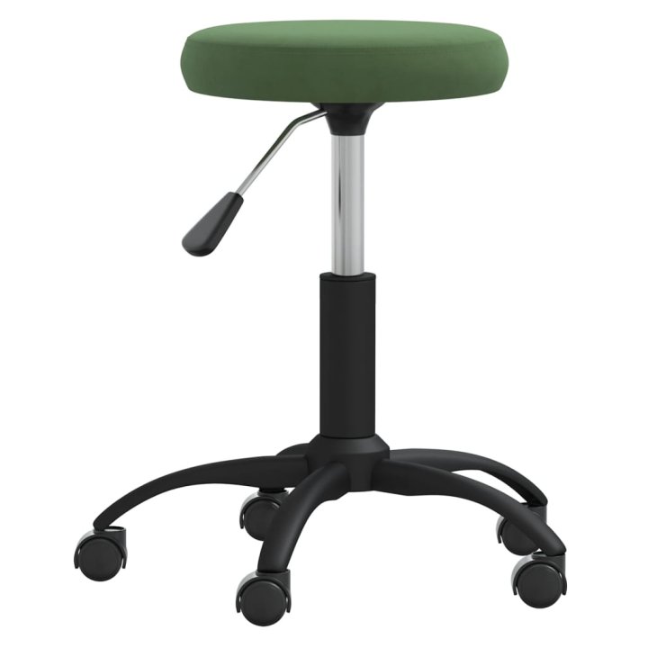 Taburete de masaje terciopelo verde oscuro | Briva Home