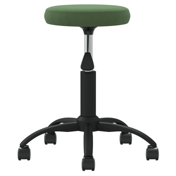 Taburete de masaje terciopelo verde oscuro | Briva Home
