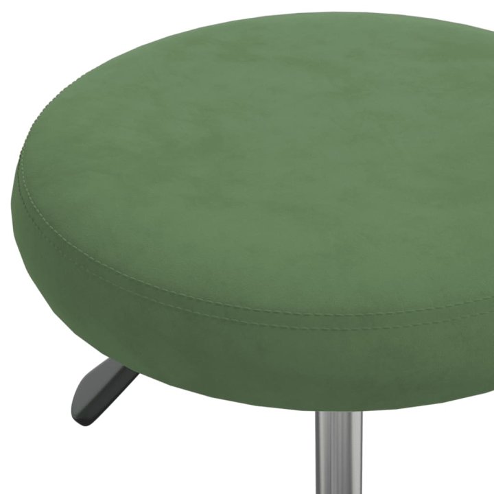 Taburete de masaje terciopelo verde oscuro | Briva Home