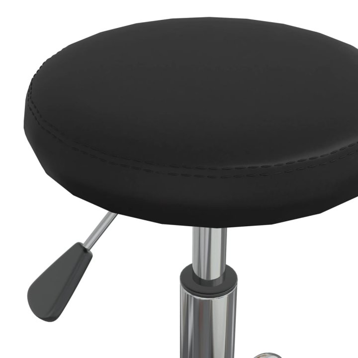Taburete de masaje cuero sintético negro | Briva Home