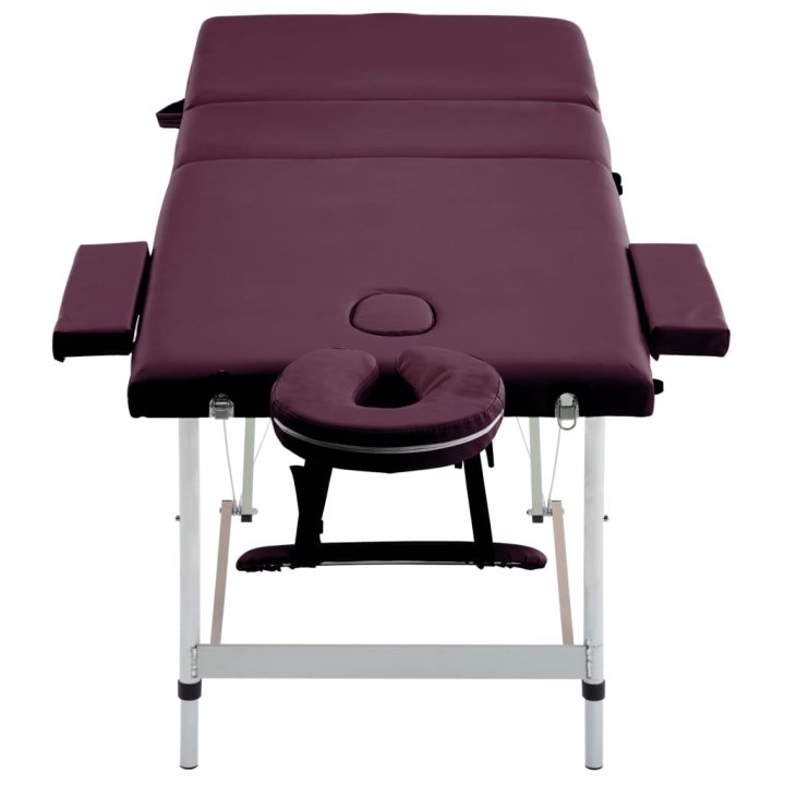 Mesa de massagens dobrável 3 zonas alumínio | Briva Home