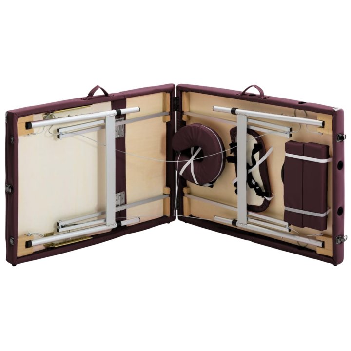 Mesa de massagens dobrável 3 zonas alumínio | Briva Home