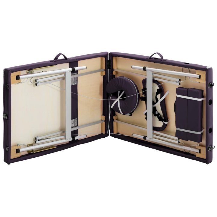 Mesa de massagens dobrável 3 zonas alumínio | Briva Home