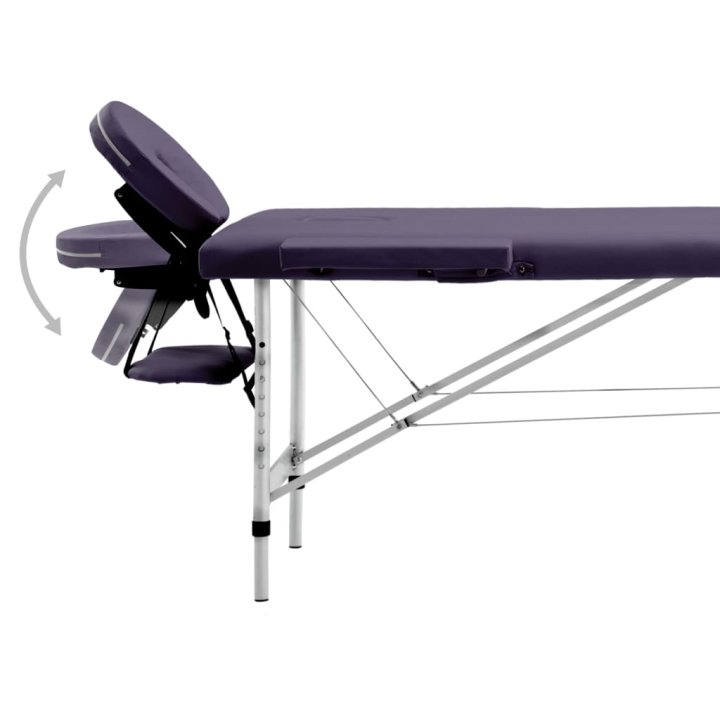 Mesa de massagens dobrável 2 zonas alumínio | Briva Home