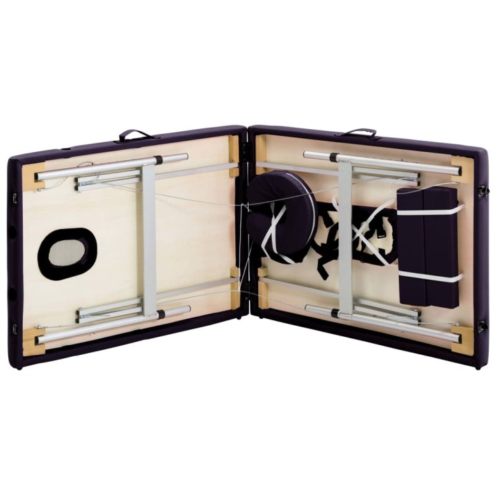 Camilla de masaje plegable 2 zonas aluminio | Briva Home