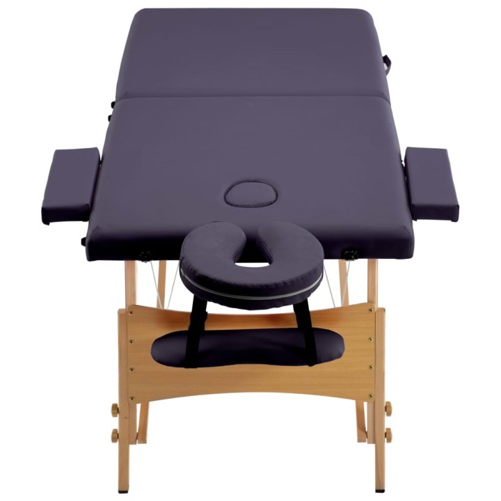 Camilla de masaje plegable 2 zonas madera | Briva Home