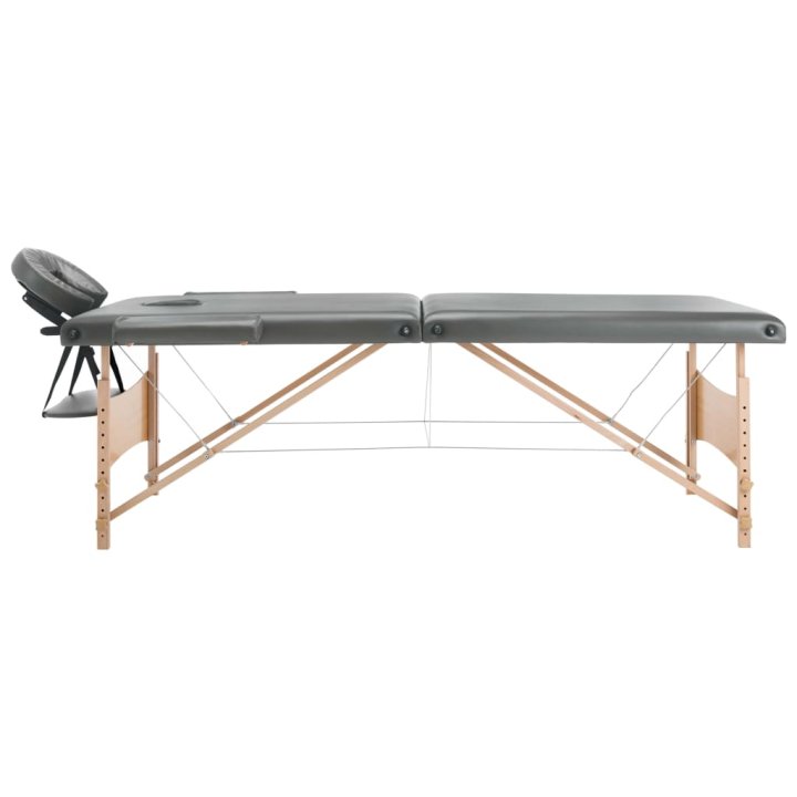 Mesa massagens c/ 2 zonas estrutura madeira | Briva Home