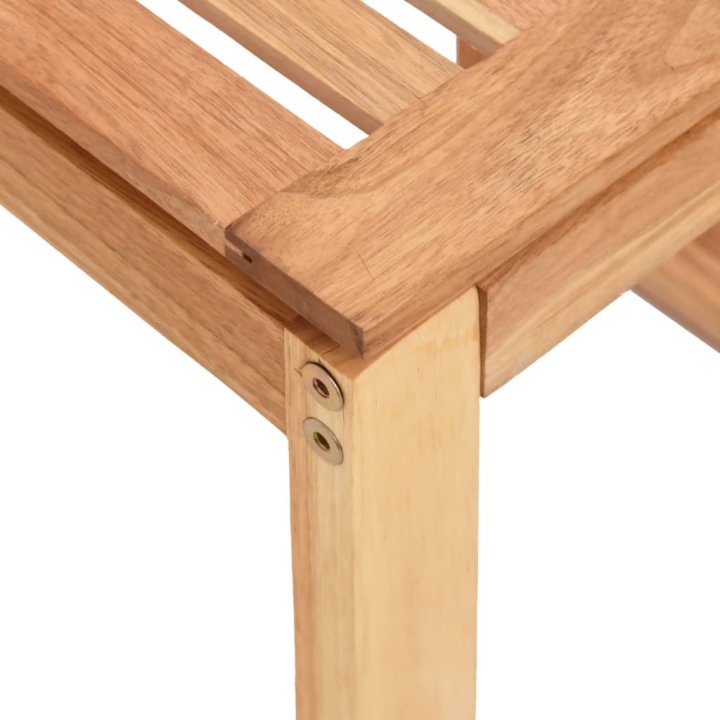 Taburete de baño madera maciza nogal 40x30x46 | Briva Home