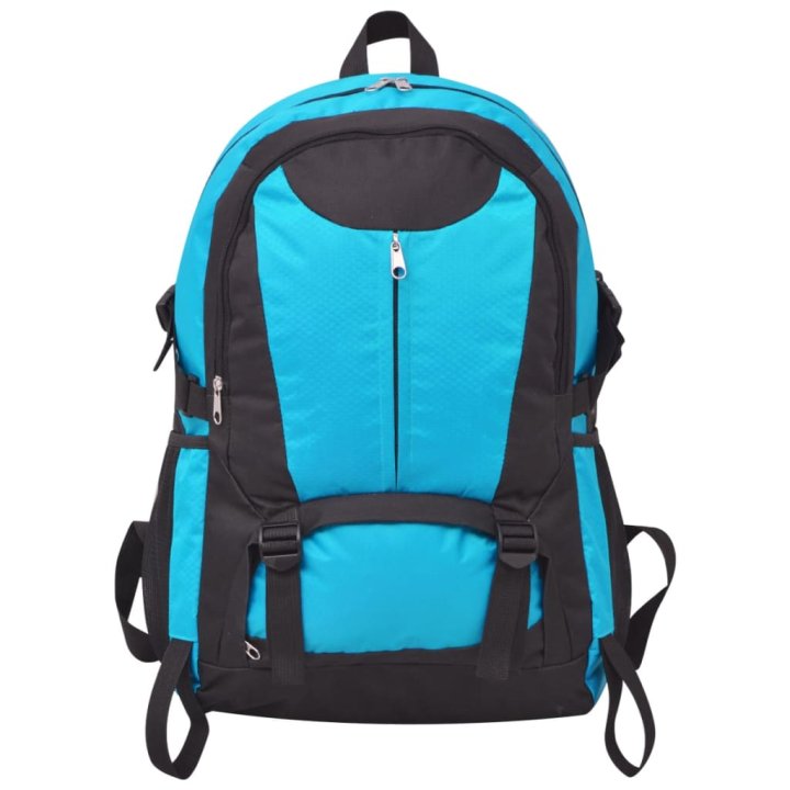 Mochila para caminhadas 40 L preto e azul | Briva Home