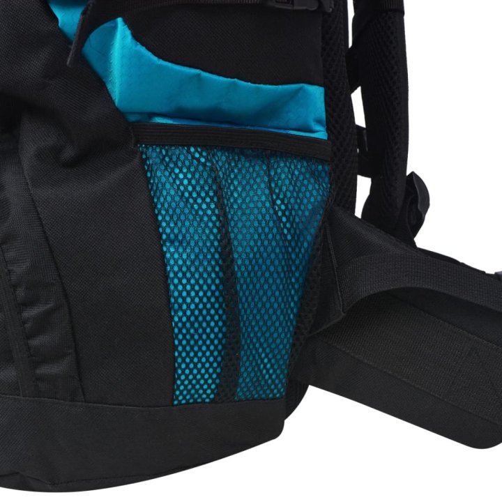 Mochila de senderismo XXL negro y azul 75 l | Briva Home