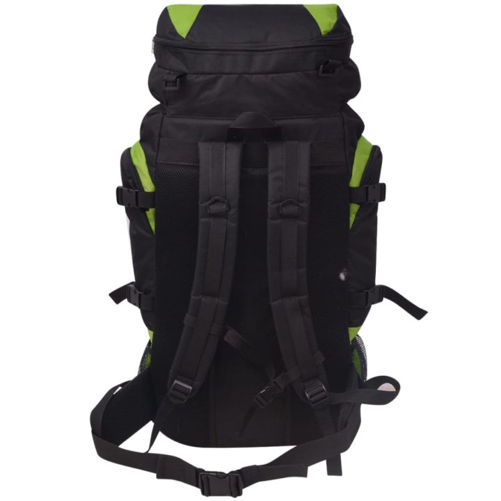 Mochila de senderismo XXL negro y verde 75 l | Briva Home