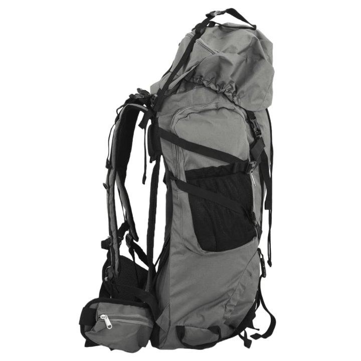 Mochila de senderismo tela oxford gris 80 l | Briva Home
