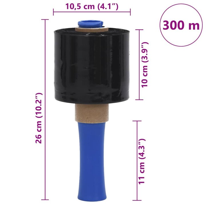 Películas extensíveis 10 unid Preto 23 μm 10 | Briva Home