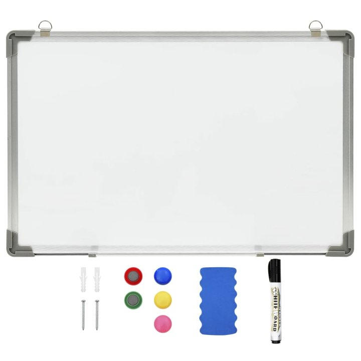 Quadro de escrita magnético 50x35 cm aço branco | Briva Home