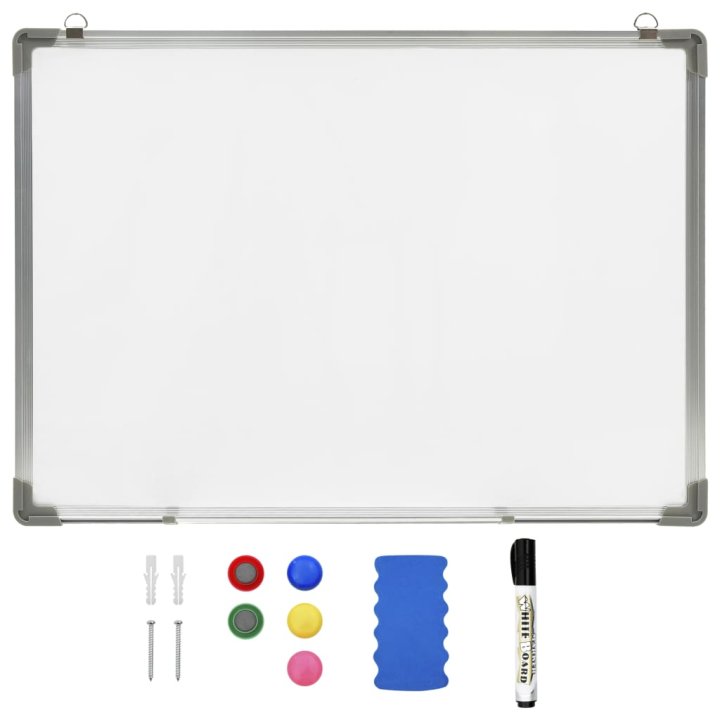 Quadro de escrita magnético 70x50 cm aço branco | Briva Home