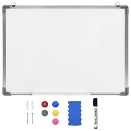 Quadro de escrita magnético 90x60 cm aço branco | Briva Home