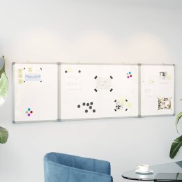 Quadro branco magnético dobrável 160x60x1,7 cm | Briva Home