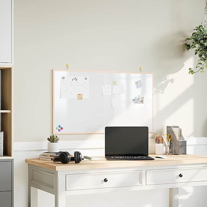 Quadro branco magnético com estrutura em | Briva Home