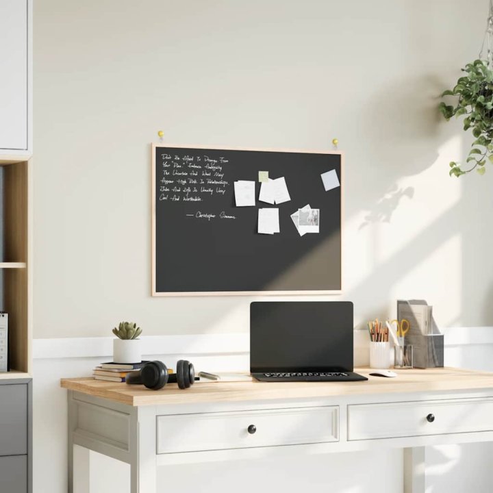 Pizarra con marco de madera maciza de pino | Briva Home
