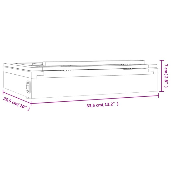 Cavalete de mesa com gaveta 33,5x25,5x7 cm | Briva Home
