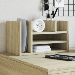 Organizador escritorio madera color roble | Briva Home