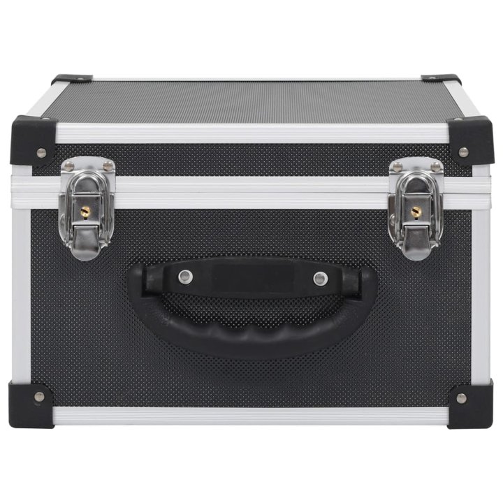 Maletín para 40 CD aluminio y ABS negro | Briva Home