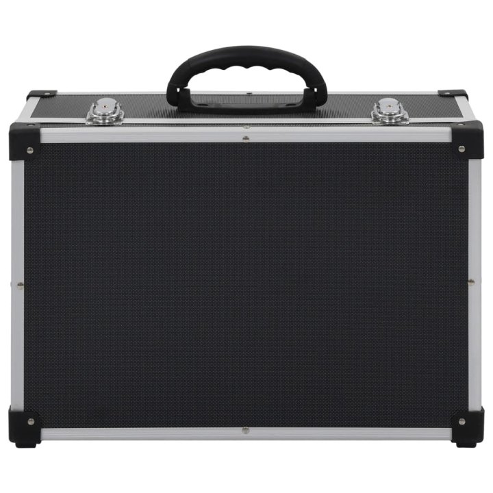 Maletín para 60 CD aluminio y ABS negro | Briva Home