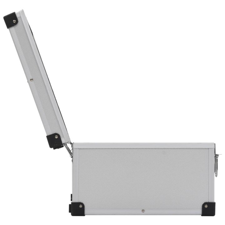 Estojo para 60 CDs alumínio ABS prateado | Briva Home