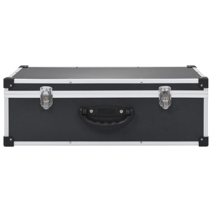 Maletín para 80 CD aluminio y ABS negro | Briva Home