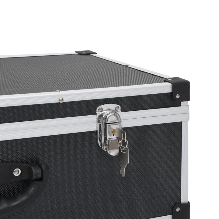 Maletín para 80 CD aluminio y ABS negro | Briva Home
