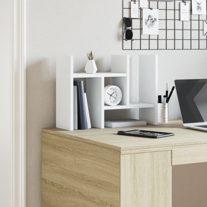 Organizador escritorio madera blanco | Briva Home
