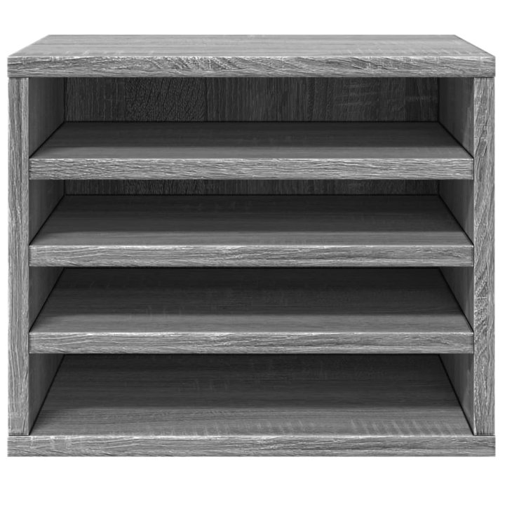 Organizador escritorio madera ingeniería gris | Briva Home