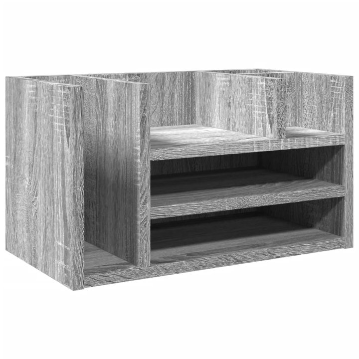 Organizador escritorio madera ingeniería gris | Briva Home