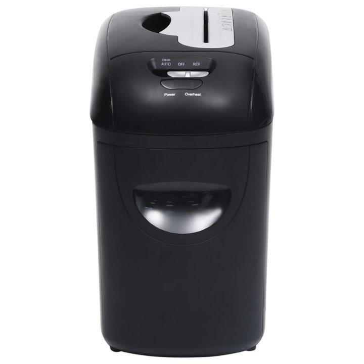 Trituradora de papel 10 hojas microcorte negra | Briva Home