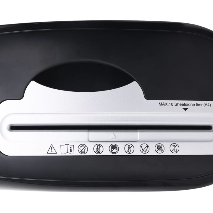 Trituradora de papel 10 hojas microcorte negra | Briva Home