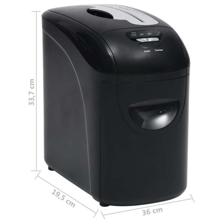 Destruidora de papel 10 folhas micro-corte | Briva Home