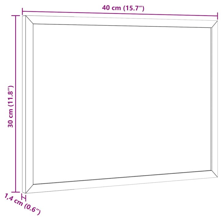 Quadro branco magnético c/ estrutura em | Briva Home