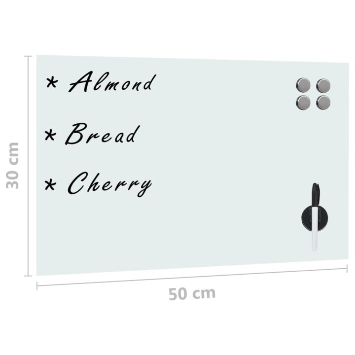 Pizarra magnética de pared vidrio 50x30 cm | Briva Home