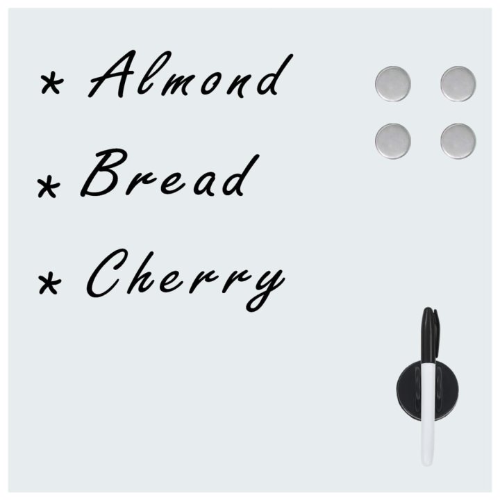 Pizarra magnética de pared vidrio 40x40 cm | Briva Home