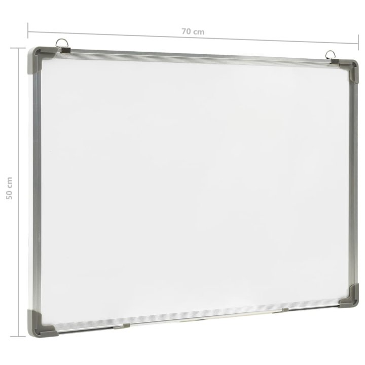 Quadro de escrita magnético 70x50 cm aço branco | Briva Home