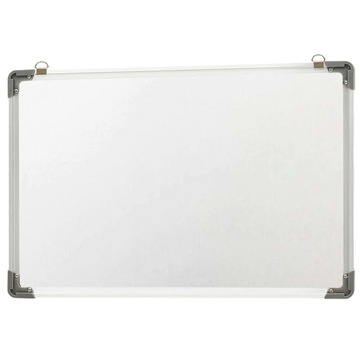 Quadro de escrita magnético 60x40 cm aço branco | Briva Home